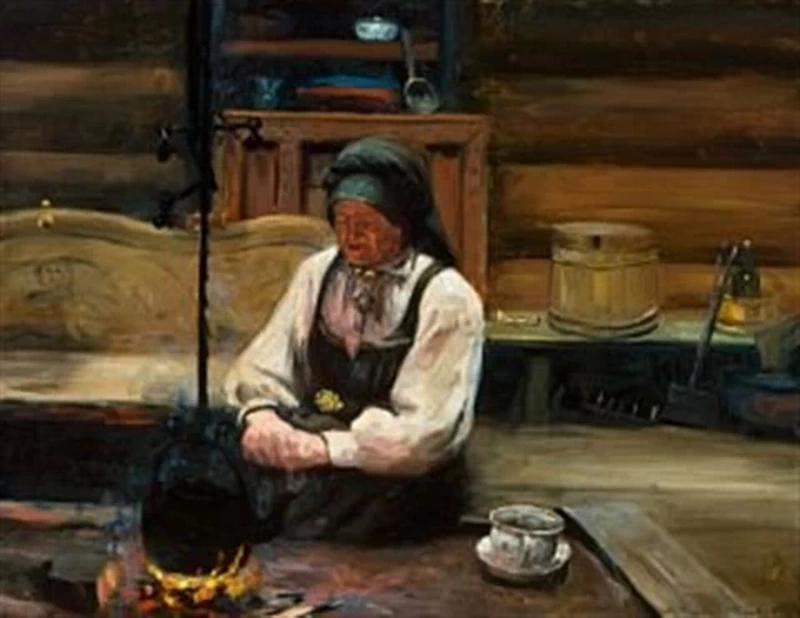 La moglie con la caffettiera